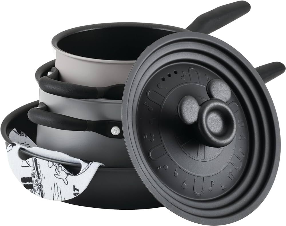 Disney 100 Nonstick Induction Cookware Pots and Pans Essentials Set, 4 Piece, Steamboat Willie Ed... | Amazon (US)