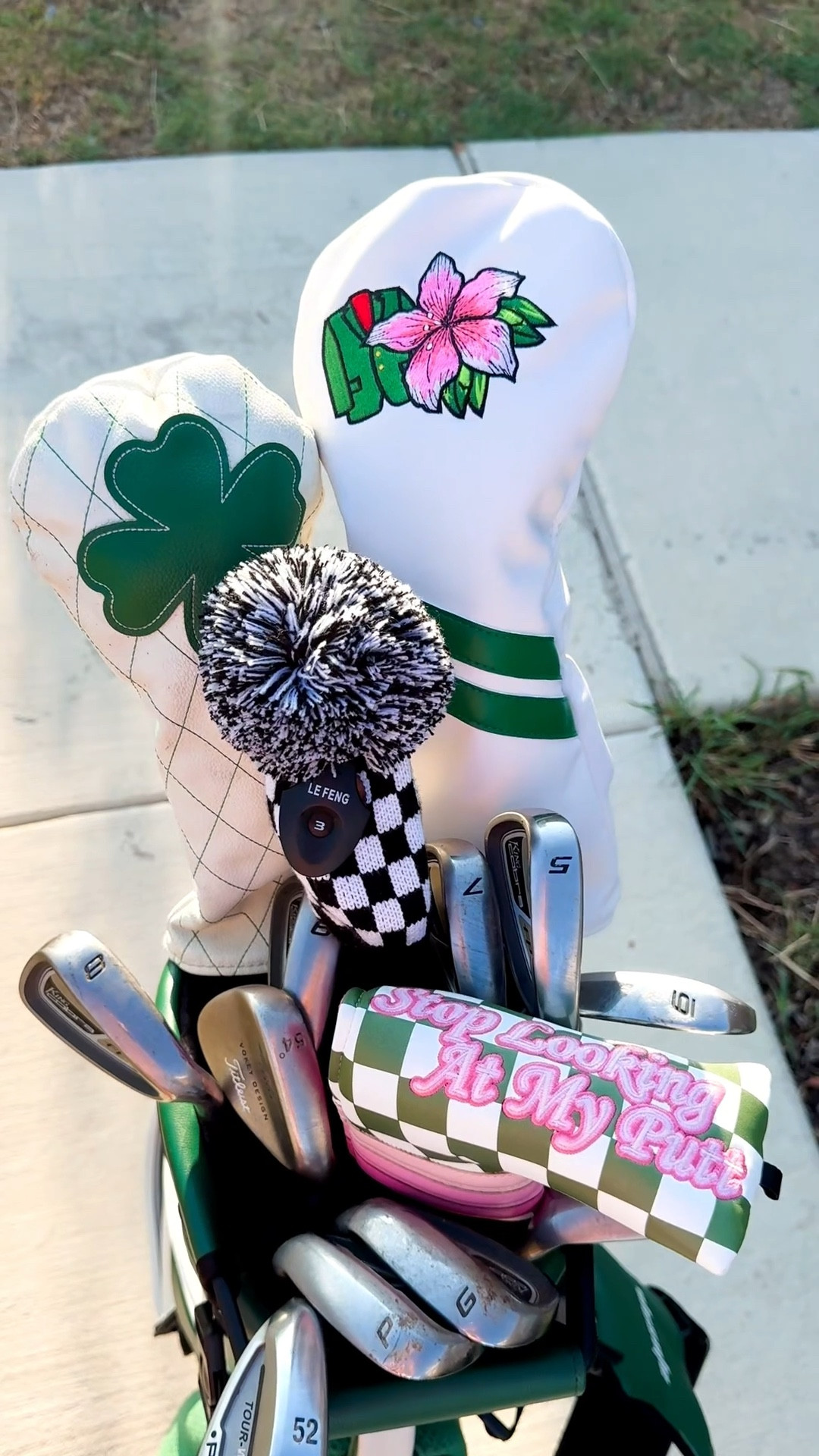 The cutest golf bag DOES exist🤩🌷✨

#LTKvlog #LTKU #LTKActive
