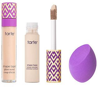 A-D tarte ShapeTape Concealer and Glow Wand Auto-Delivery | QVC
