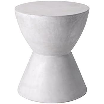 Sunpan Modern Logan End Table, Ivory Concrete | Amazon (US)