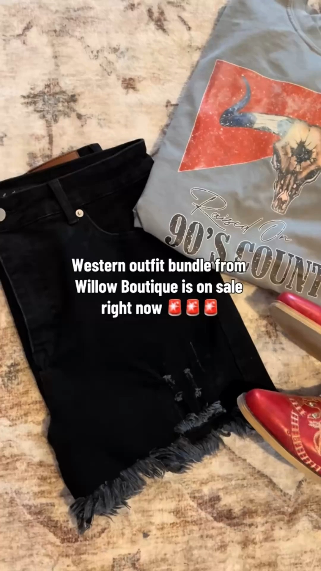 Western outfit bundle is on sale 