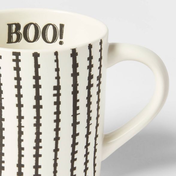 16oz Stoneware Boo Halloween Mug - Threshold™ | Target
