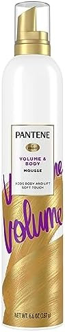 Pantene Pro-V Volume Body Boosting Mousse to Boost Fine, Flat Hair for Maximum Fullness, 6.6 oz | Amazon (US)
