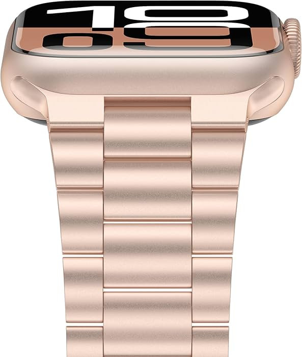 iiteeology Lightweight Stainless Steel Band Designed for Apple Watch Series 1-10, 42mm, 41mm, 40m... | Amazon (US)