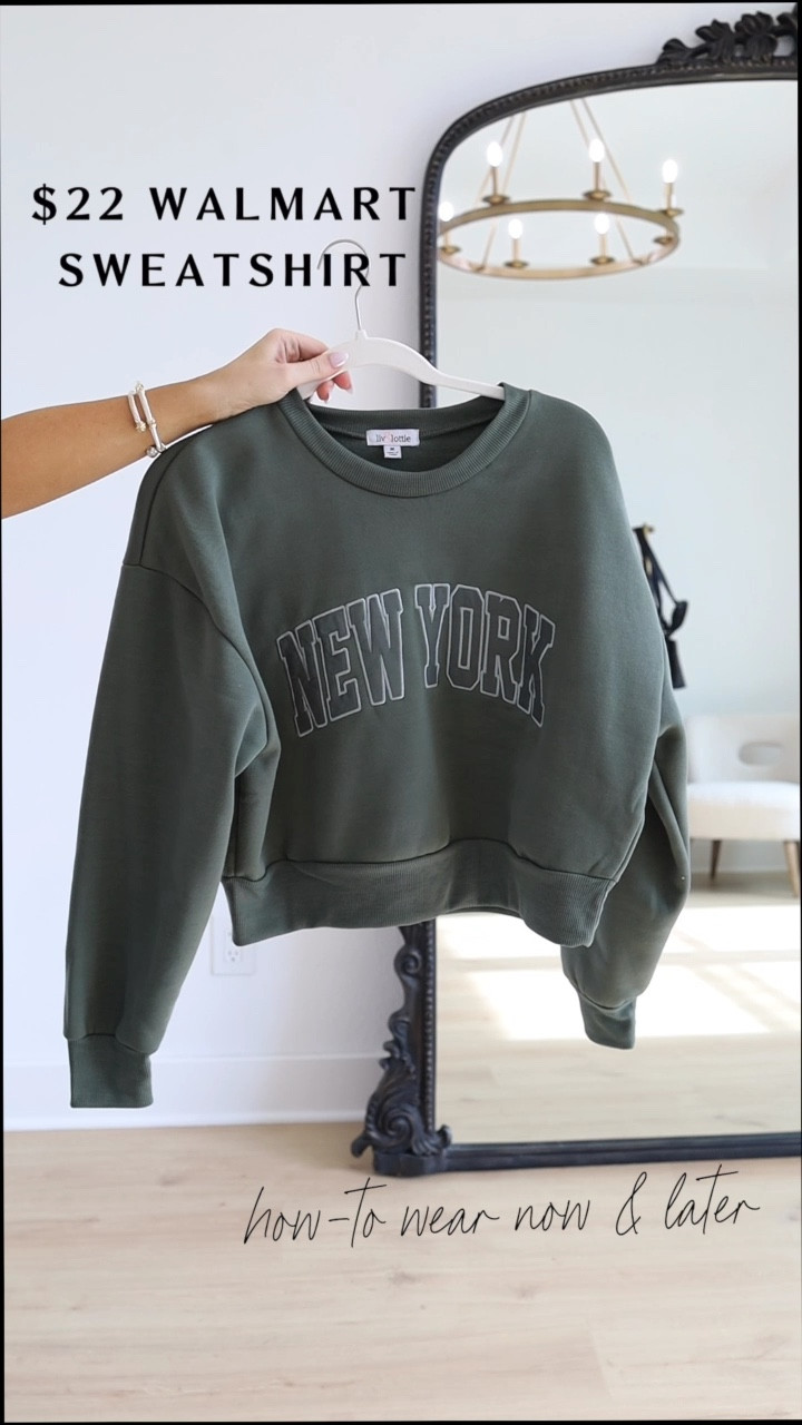 $22 Walmart sweatshirt now & later ✨ Walmart Fall 🍂 wearing the sweatshirt in a small and jeans in a 6.

Walmart fall fashion, Walmart sweatshirt, Walmart loungewear, Madison Payne 

#LTKSeasonal #LTKstyletip #LTKunder100