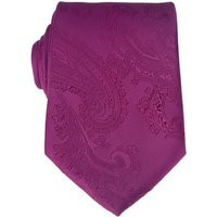Magenta Purple Paisley Tie For Men Skinny Wedding Necktie | Etsy (US)
