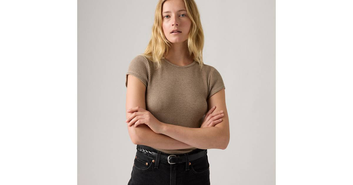 Dry Goods Waffle Cap-sleeve Tee | Levi's US