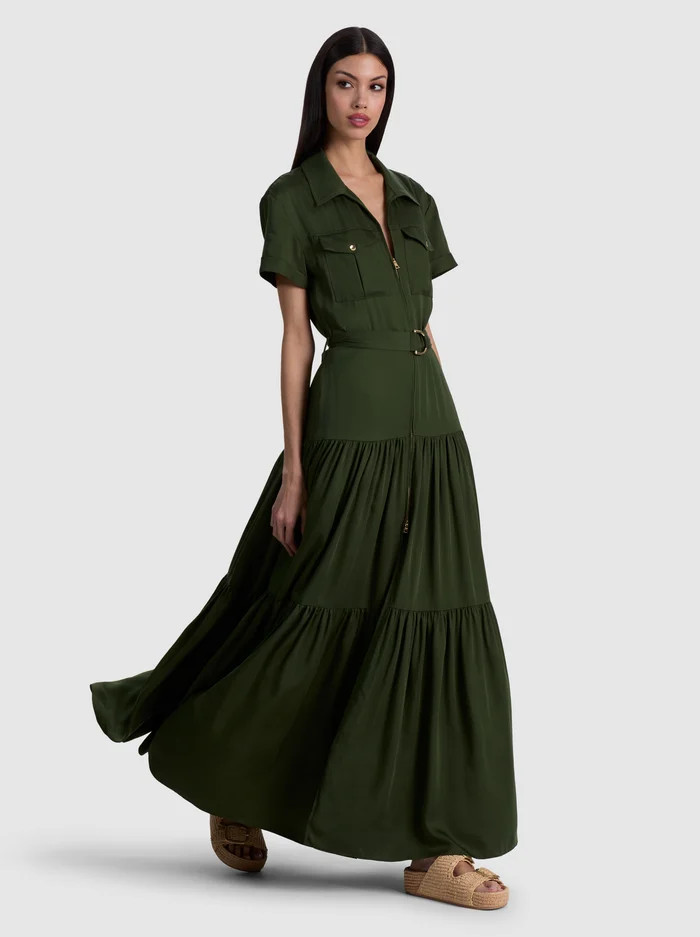LUCY MAXI SHIRT DRESS | Alice + Olivia