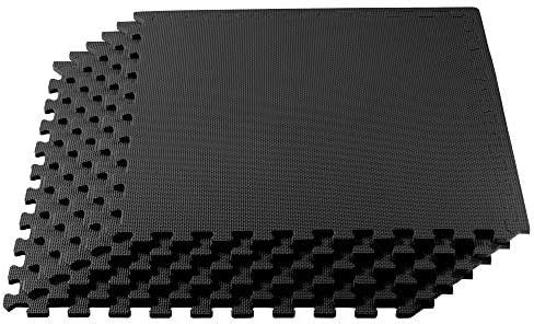 We Sell Mats 3/8 Inch Thick Multipurpose Exercise Floor Mat with EVA Foam, Interlocking Tiles, An... | Amazon (US)