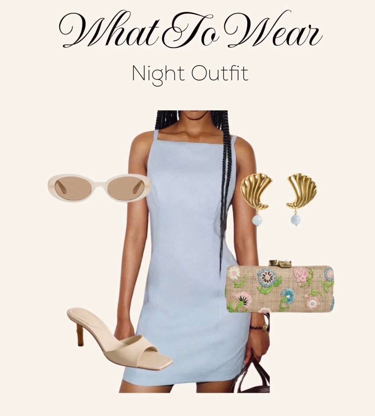 Outfit for a summer night out. Linen mini dress.

#LTKgrwm #LTKTravel #LTKootd