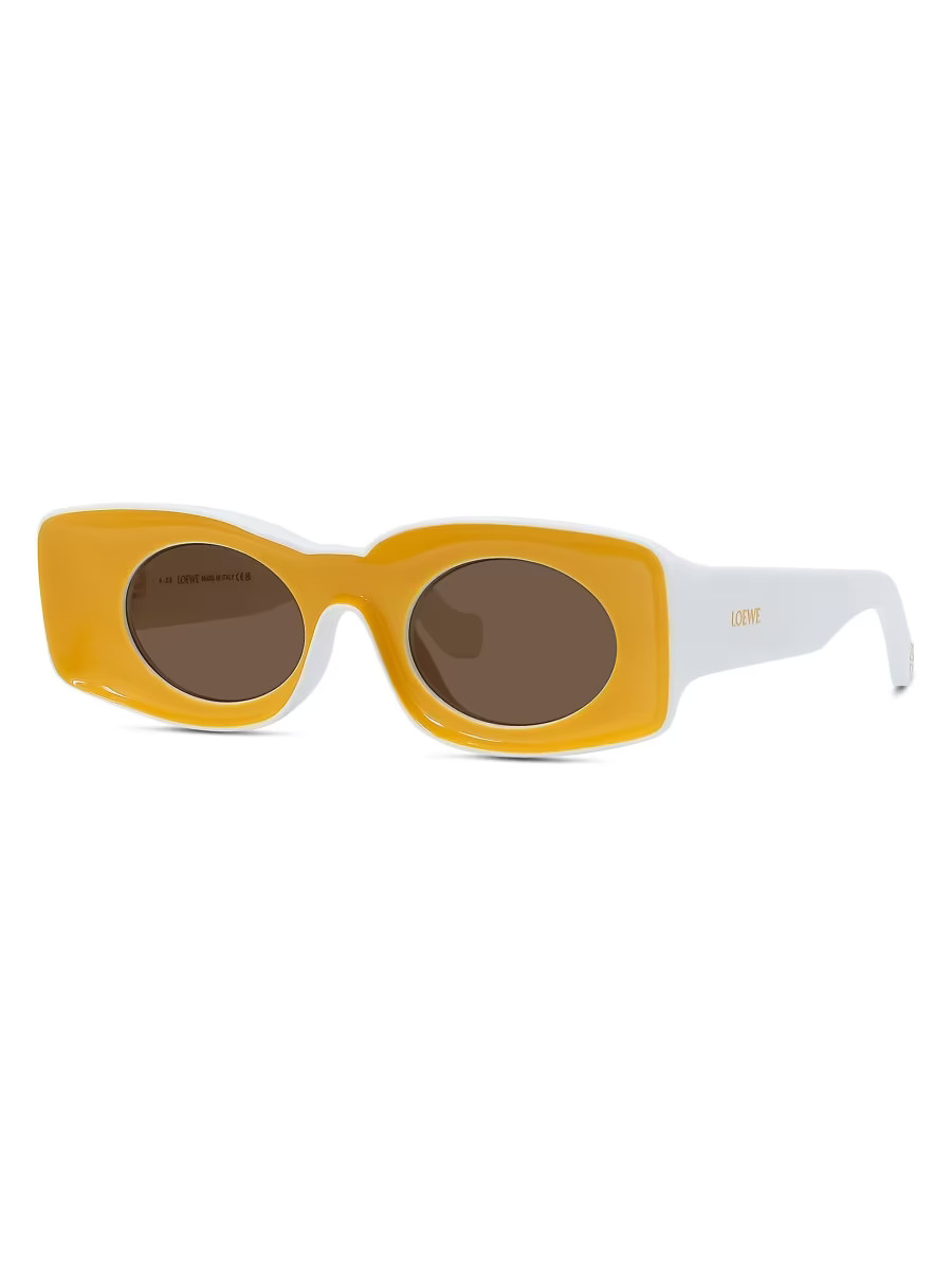 LOEWE x Paula's Ibiza 49MM Rectangular Sunglasses | Saks Fifth Avenue
