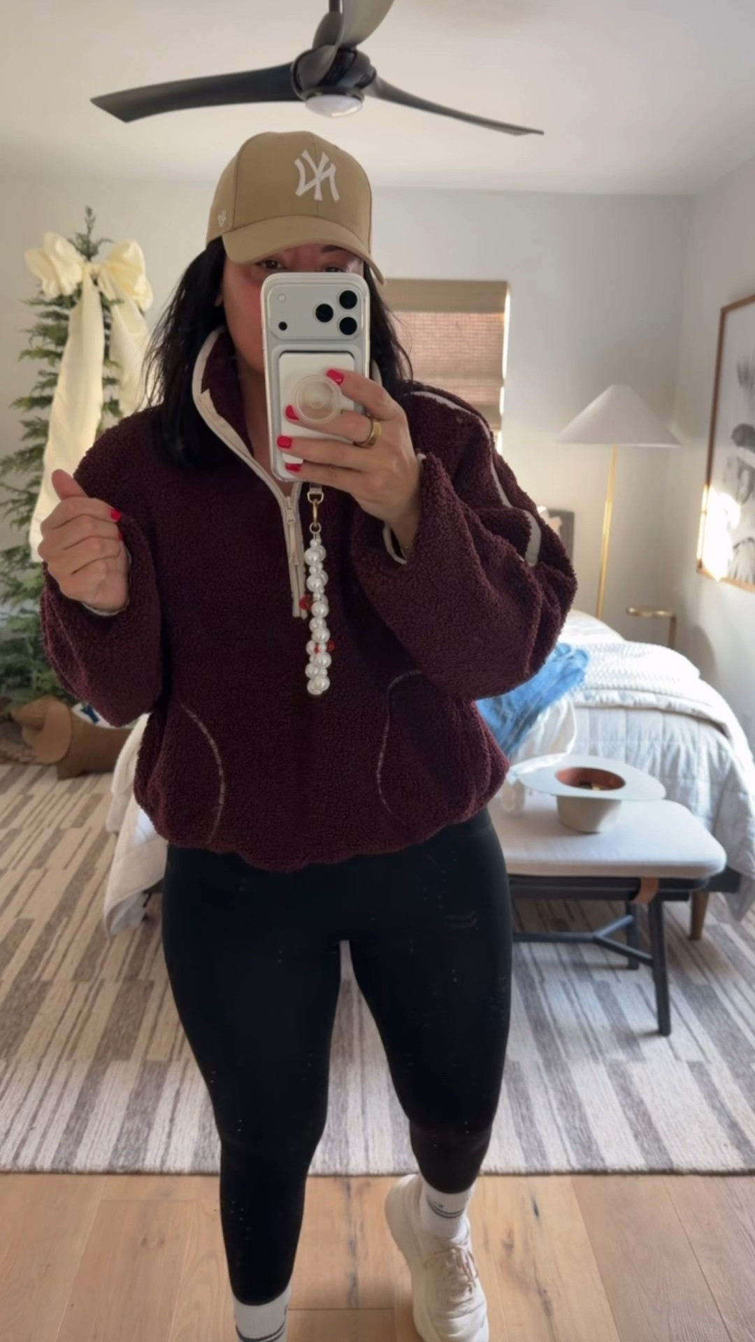 Top size large, leggings size large, shoes fit tts (I’m a 9.5/10 and did a 9.5 in them). 

#LTKOver40 #LTKMidsize #LTKActive