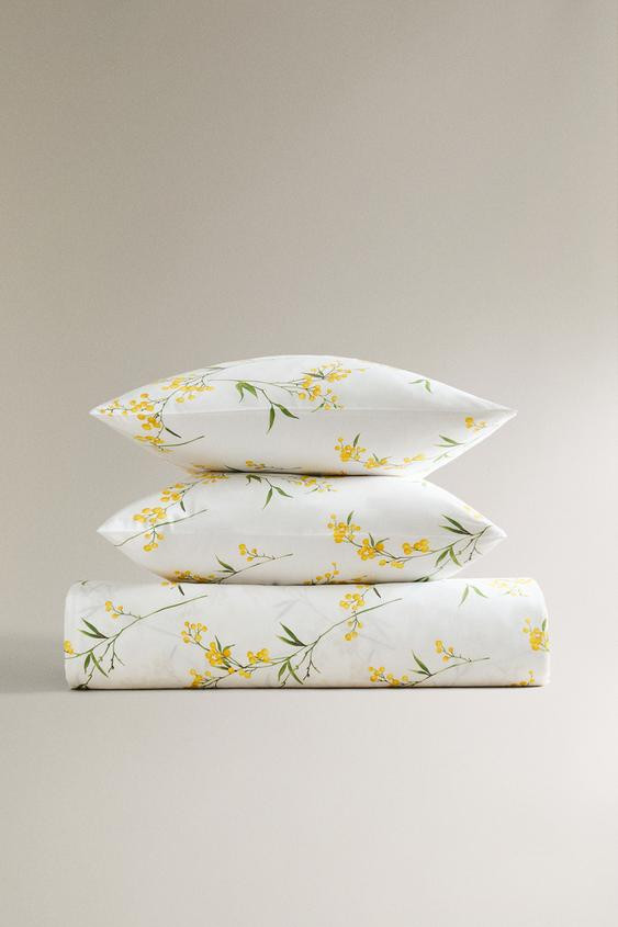 MIMOSA PRINT SATEEN DUVET COVER | Zara US