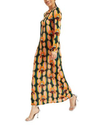 Long Sleeve Swing Dress in Arcturus Blue Petrol | Bloomingdale's (US)