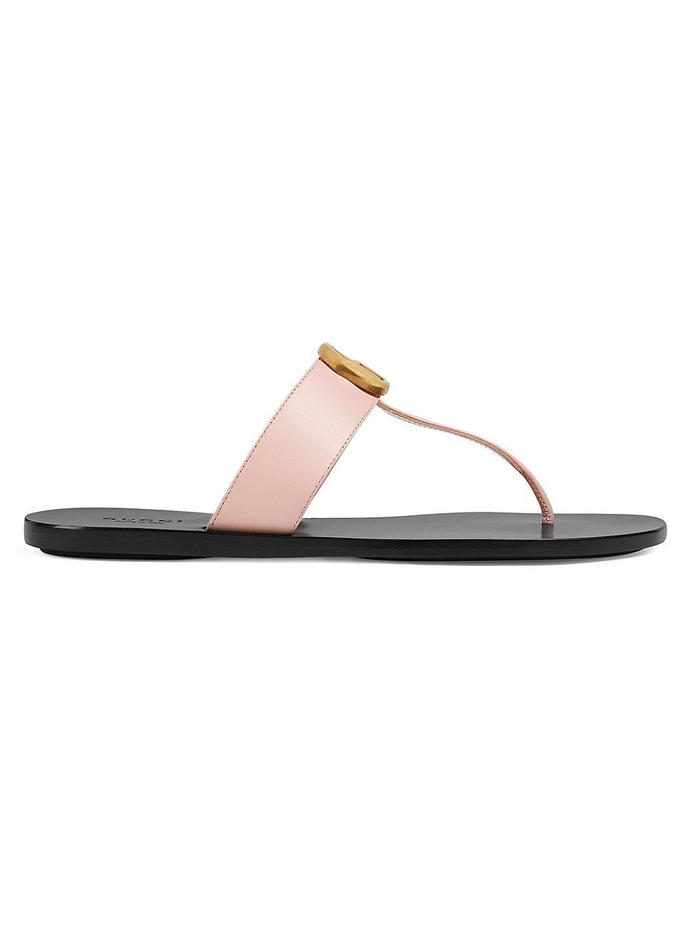 Gucci Women's Marmont Leather Thong Sandals With Double G - Perfect Pink - Size 7.5 | Saks Fifth Avenue
