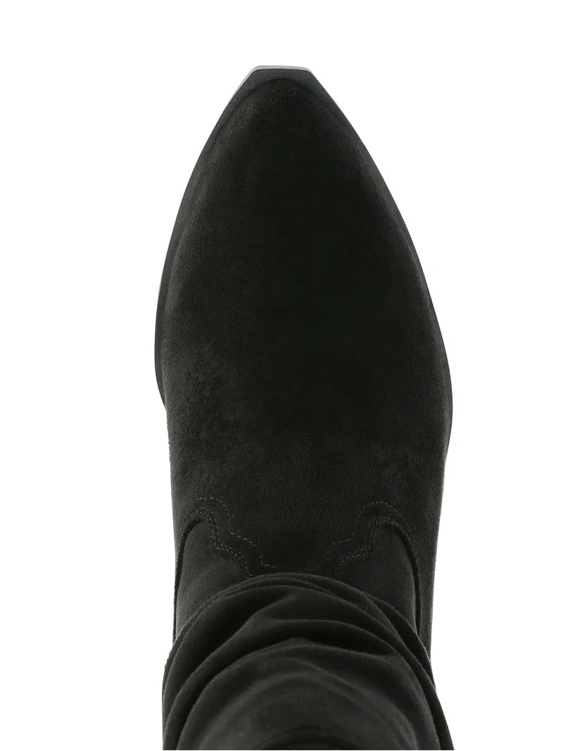 Time and Tru Women's Western Slouch Boots | Walmart (US)