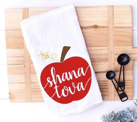 Rosh Hashanah Kitchen Towel  Apples and Honey Shana Tova  - Etsy | Etsy (US)