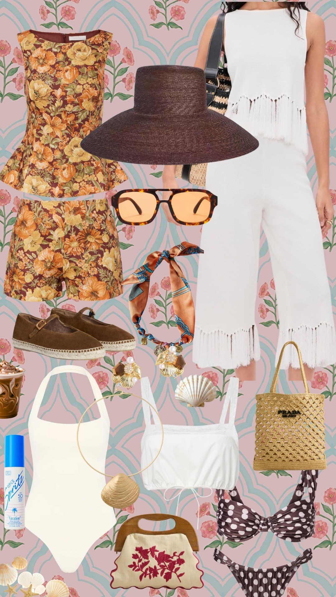 The vacation edit 🐚 A perfect sun and sand roundup of dresses, matching sets, sunglasses and swim for your next trip to the beach or summer getaway. 