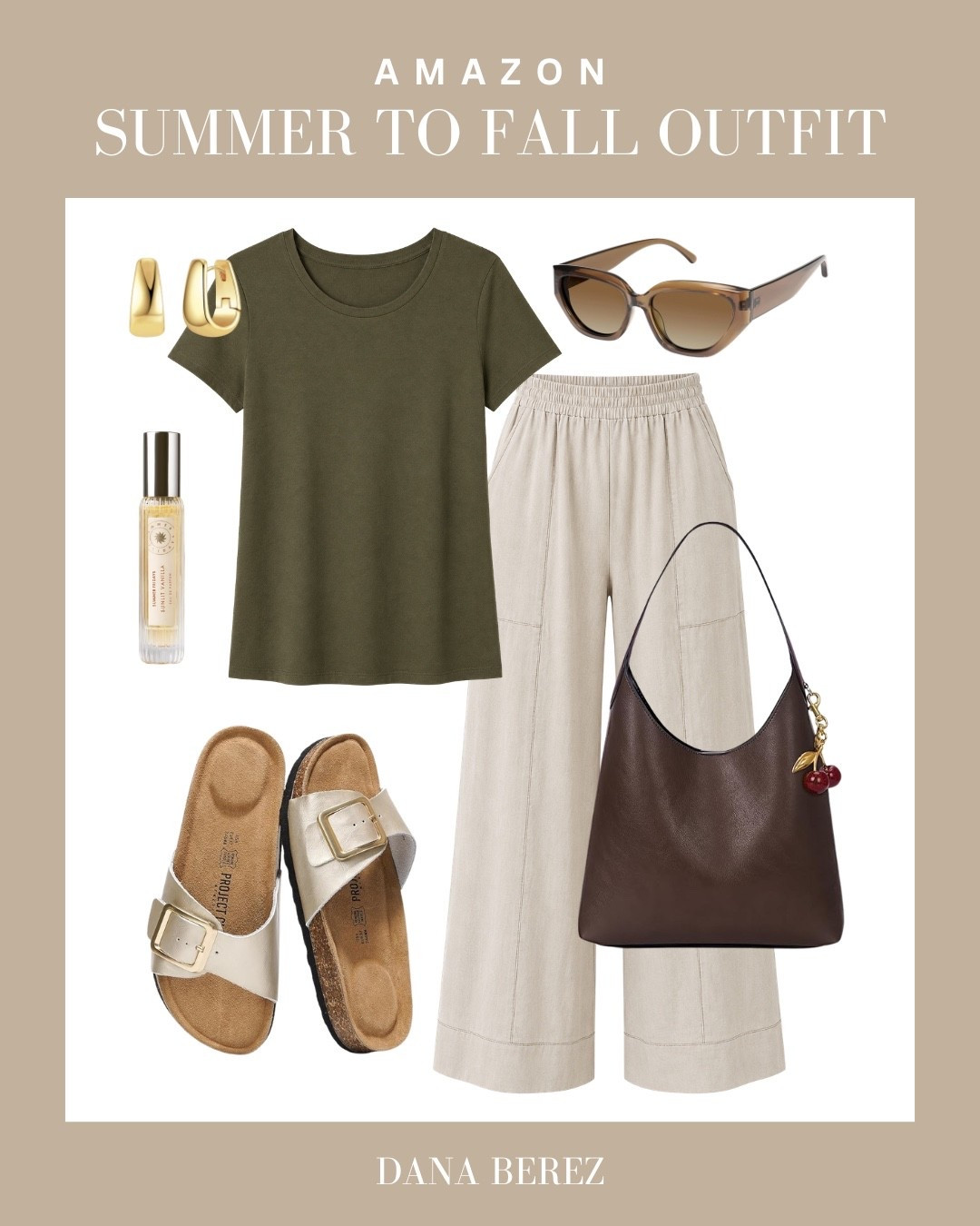 Easy, elevated, and perfect for the changing seasons. An olive tee, linen-blend pants, metallic sandals, and rich brown accessories create a relaxed outfit you’ll reach for from late summer through early fall.

summer to fall outfit, Amazon fashion, olive green tee, linen pants, neutral outfit, casual chic, effortless style, brown shoulder bag, metallic sandals, everyday outfit, capsule wardrobe, fall transition outfit, Amazon finds, minimalist fashion, classic style

#LTKSeasonal #LTKmomlife #LTKootd