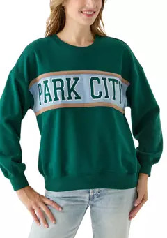 Oak & Trellis Women's Park City Crew Neck Sweatshirt | Belk