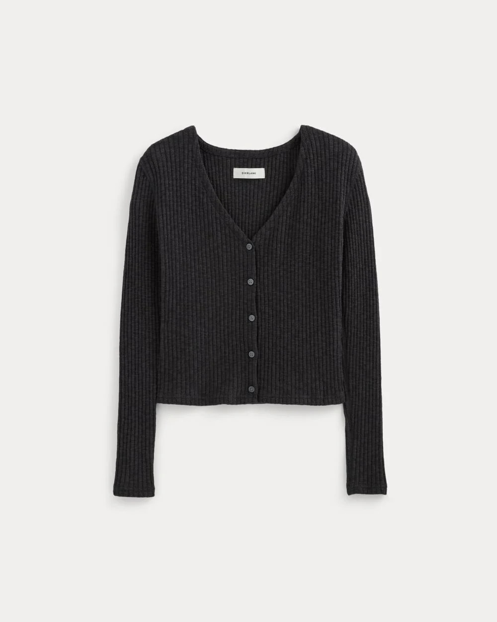 The Cozy Rib Cardigan | Black | Everlane