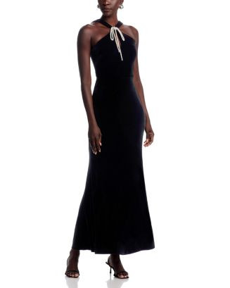 Bow Front Stretch Velvet Gown | Bloomingdale's (US)