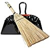 Huibot Metal Dustpan and Brush Small Stiff Bristle Whisk Broom Regular Size | Amazon (US)