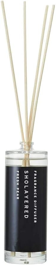 SHOLAYERED Reed Diffuser Set for Home, Bathroom, Office, Bedroom, Men and Women 3.4 Fl Oz Fresh P... | Amazon (US)