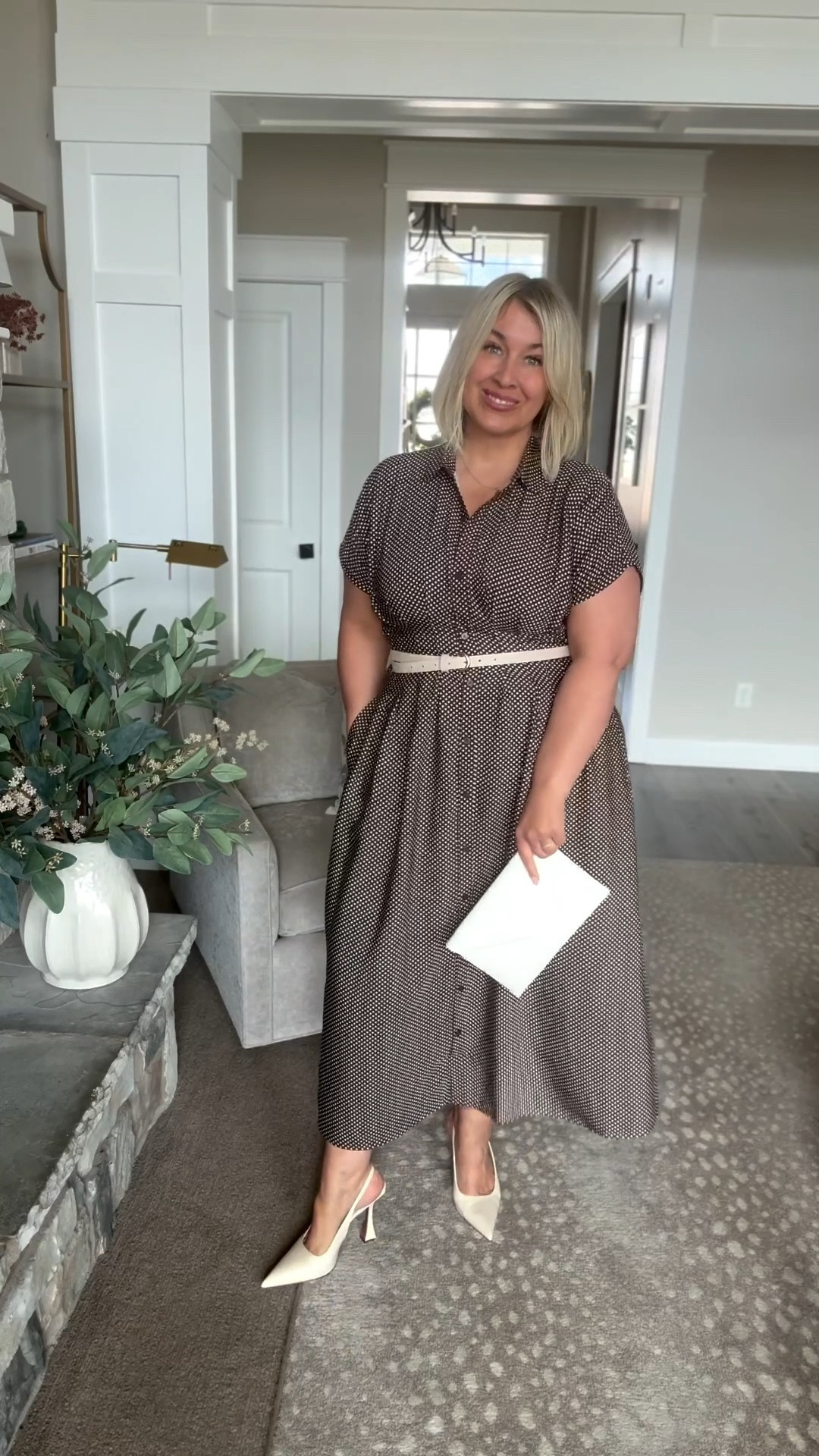 This midi dress from Loft is flattering, comfortable, and polished enough for church, brunch, date night, or even a spring event. Adding the belt from Amazon, was the game-changer — it defines the waist, enhances curves in the most flattering way, and creates beautiful shape (hello confidence 👏), while the flowy skirt keeps it classy and easy to move in.
Maxi dresses / midi dresses / Sunday dress spring outfit / feminine fashion /over 50 style / over 40 fashion 

#LTKMidsize #LTKOver40