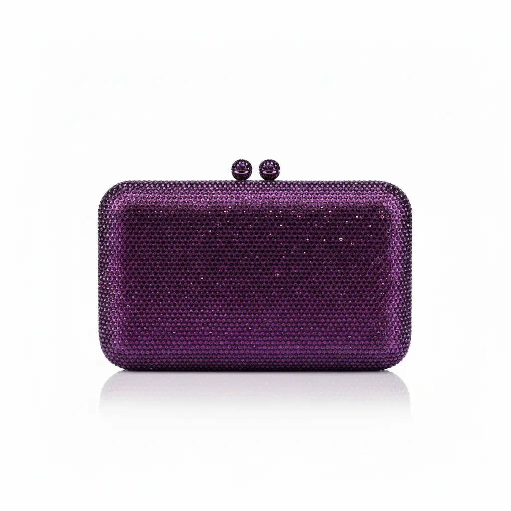 Joie de Vivre Clutch in Purple | Anna Zuckerman