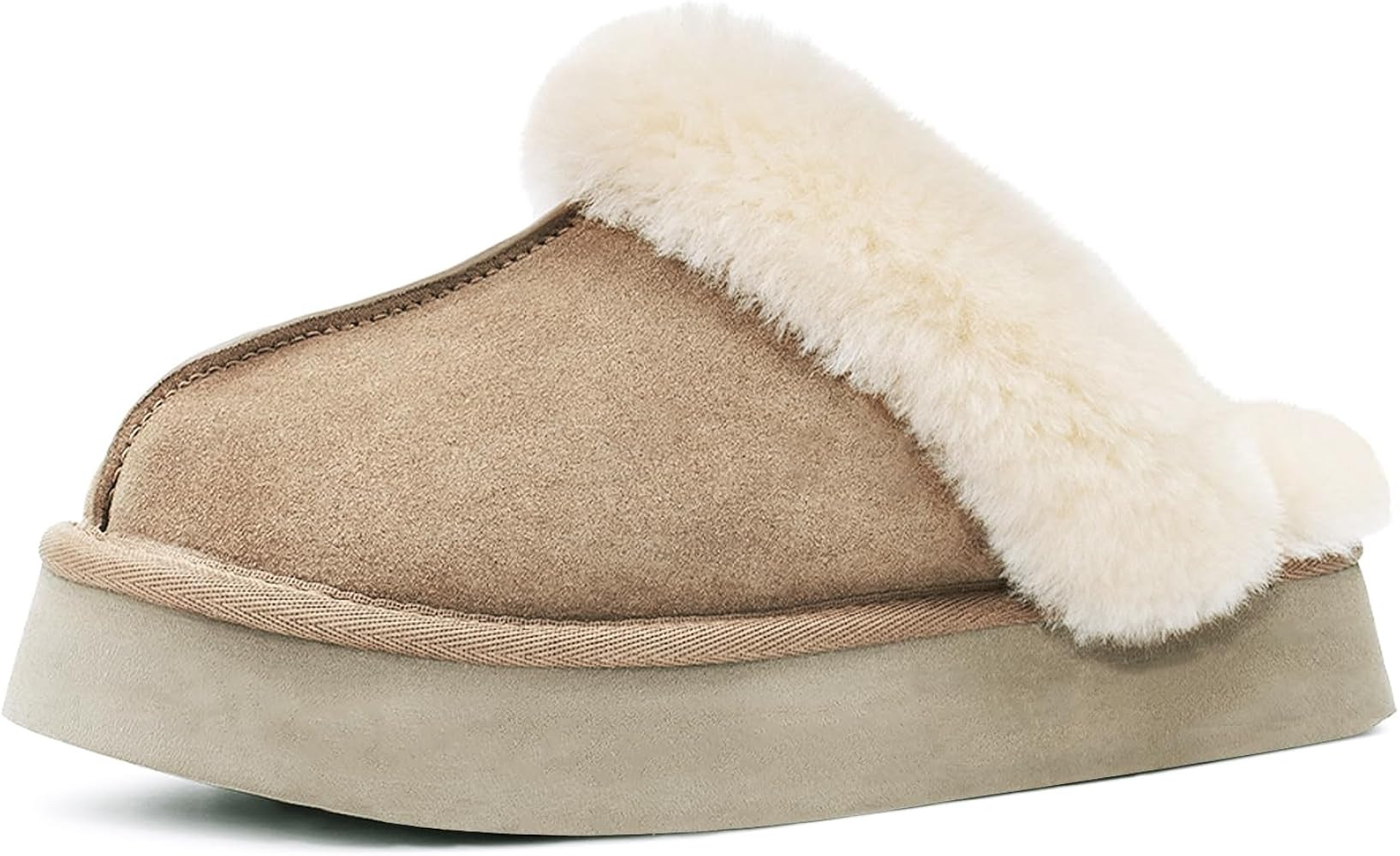 OOW Fuzzy Platform Slippers for Women Cozy Womens Platform Slippers Winter House Slippers for Wom... | Amazon (US)