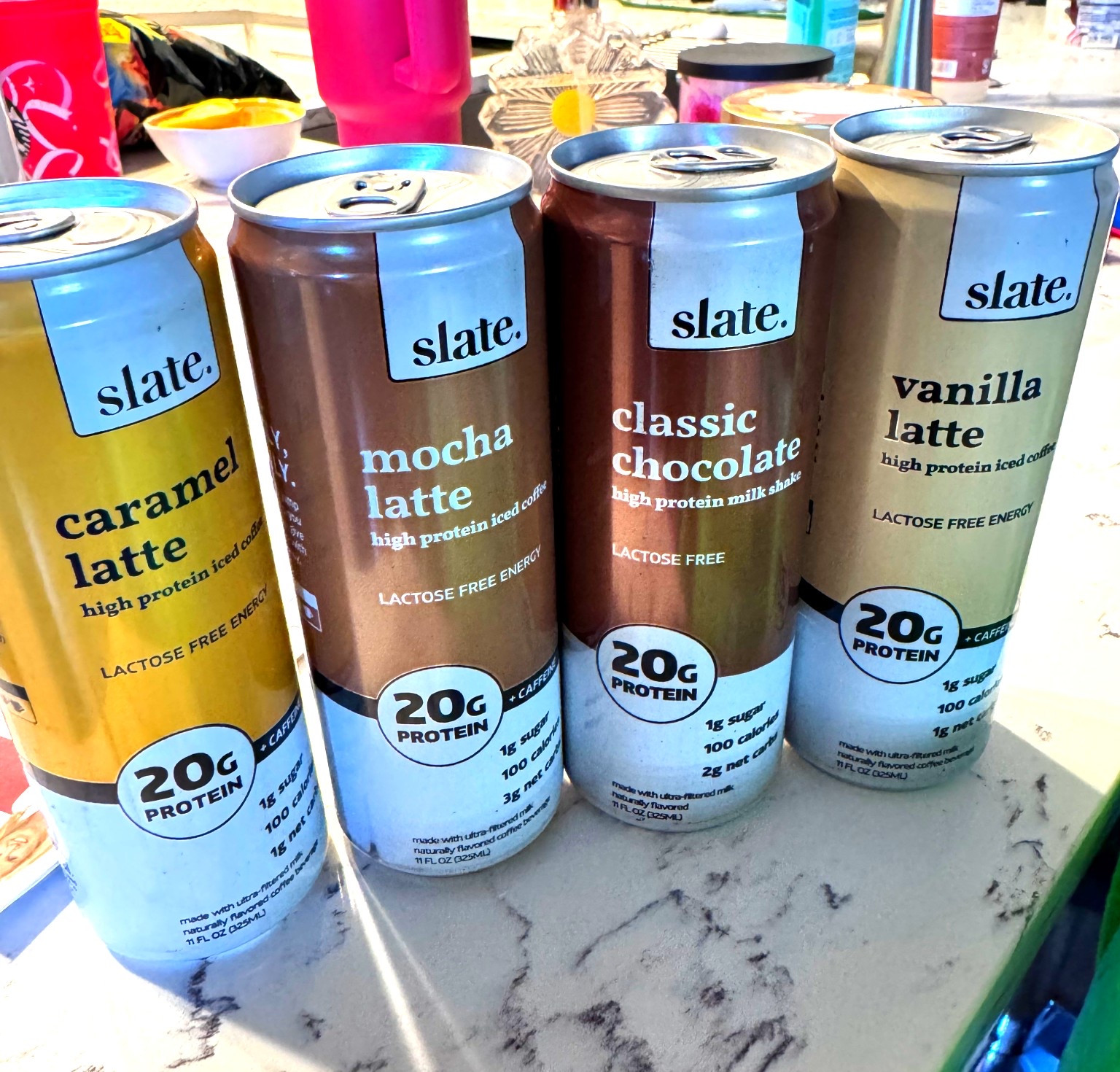 Protein canned coffees!   So good!!