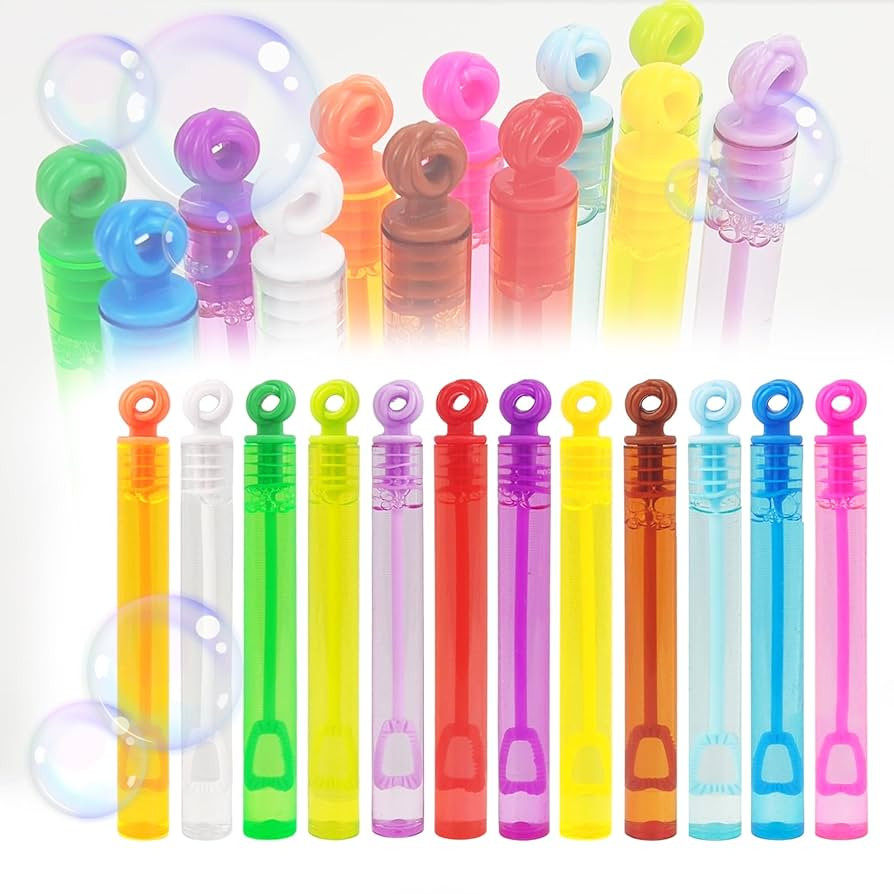 Mini Bubbles Party Favors for Kids,12 Colors Bubble Wands for Christmas Celebration,Thanksgiving ... | Amazon (US)