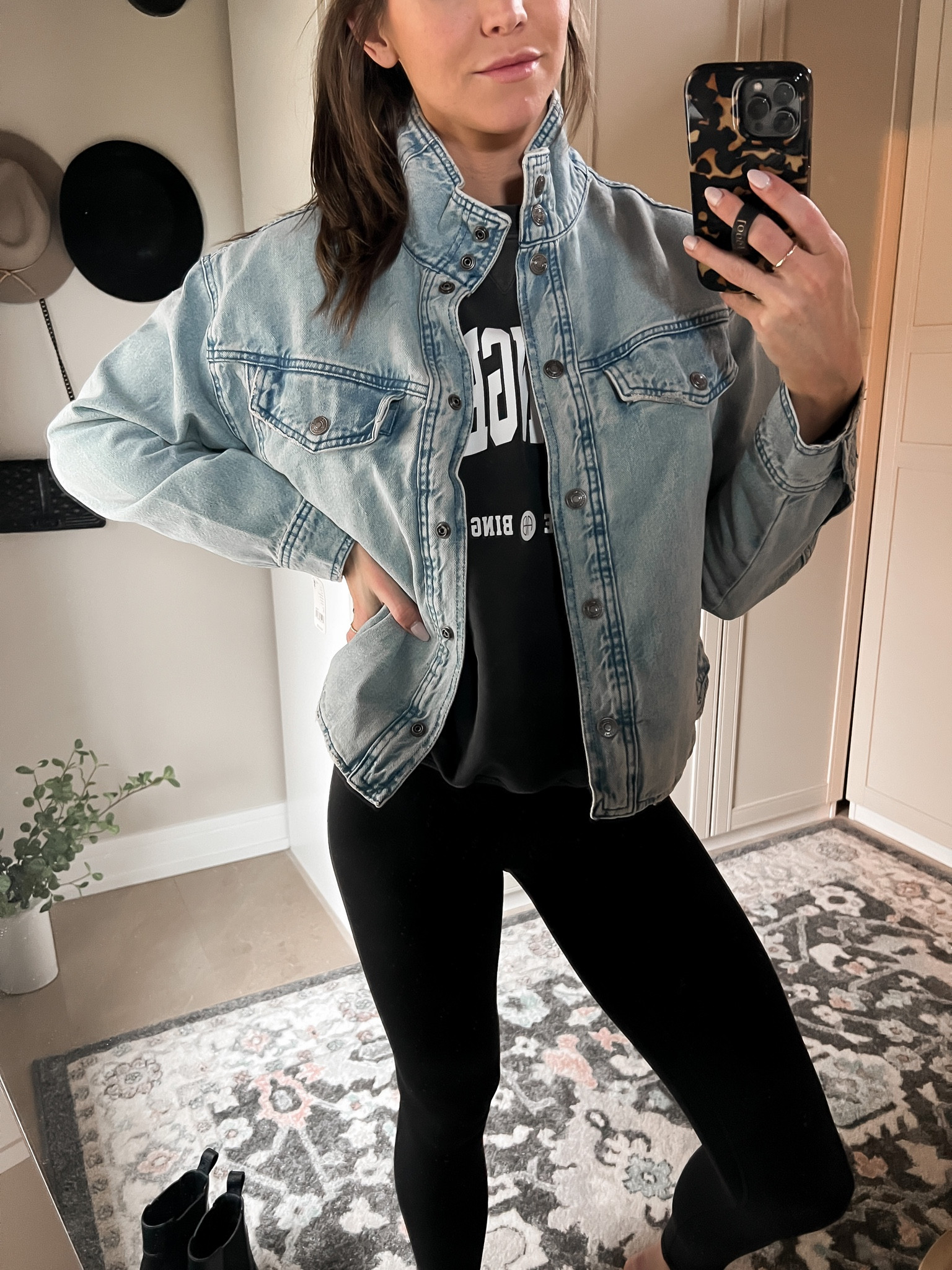 The cutest relaxed denim jacket!! This is a size small but it runs big! It’s soft for a Jean jacket too 

#LTKstyletip #LTKFind #LTKSeasonal