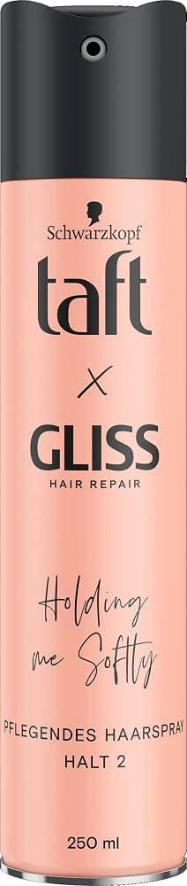 Taft x Gliss Holding me Softly Haarspray Haltegrad 2 (250 ml), Styling Spray gibt flexiblen Halt ... | Amazon (DE)