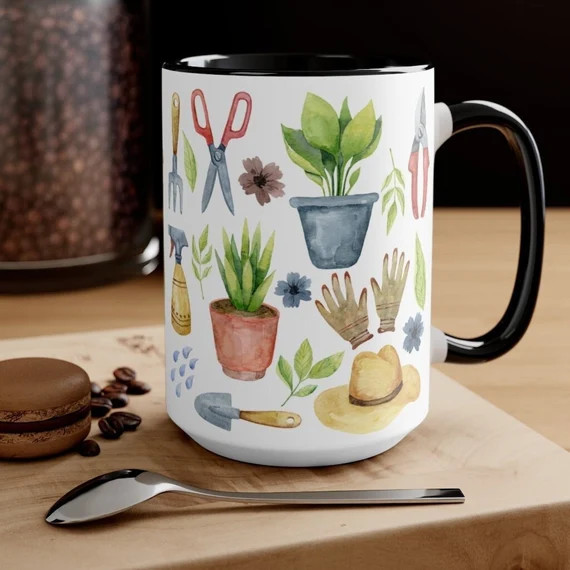 Gardening-inspired Watercolor Art Coffee/tea Mug  Gift for | Etsy | Etsy (US)