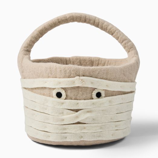 Halloween Felt Mummy Treat Bucket | West Elm (US)