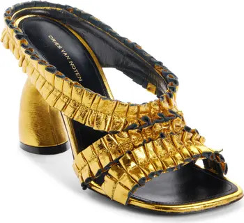 Dries Van Noten Virgo Metallic Sandal (Women) | Nordstrom | Nordstrom