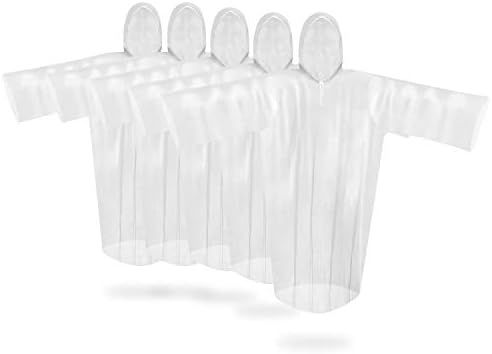 5 Pack Disposable Rain Ponchos For Adults- Transparent Waterproof Rain Ponchos With Hood ,Emergen... | Amazon (US)