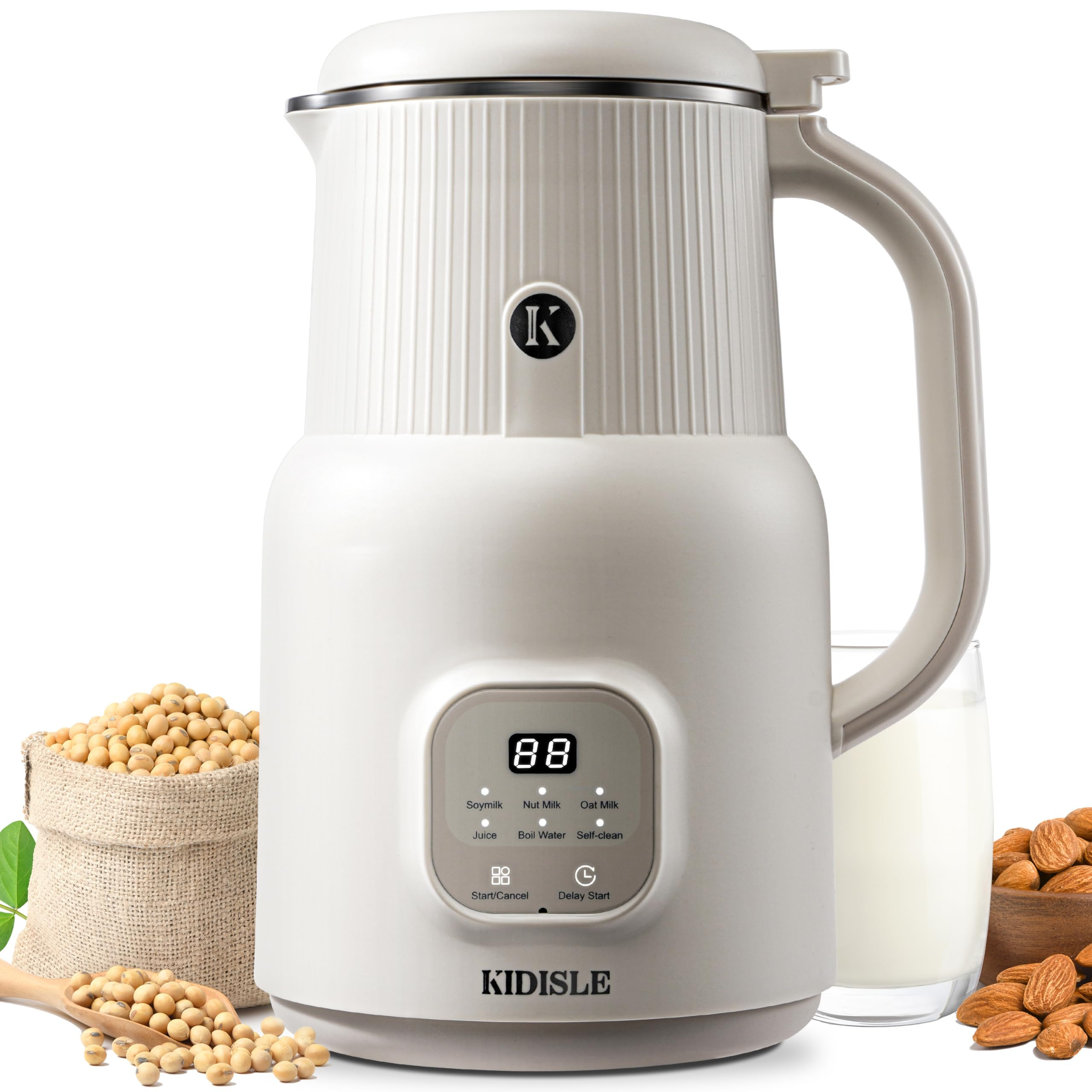 6 in 1 Automatic Nut Milk Maker Blender, 20oz Homemade Coconut, Soy, Oat, Almond, Plant Based Mil... | Amazon (US)