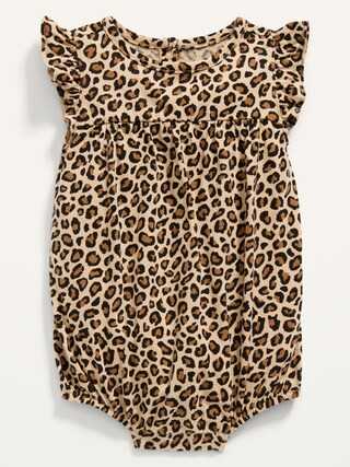 Printed Flutter-Sleeve Bubble One-Piece for Baby | Old Navy (US)