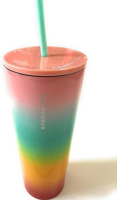 Starbucks 2019 Summer Collection Stainless Steel RAINBOW Tumbler 24 oz | Amazon (US)