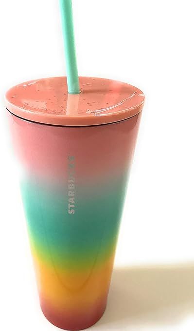 Starbucks 2019 Summer Collection Stainless Steel RAINBOW Tumbler 24 oz | Amazon (US)