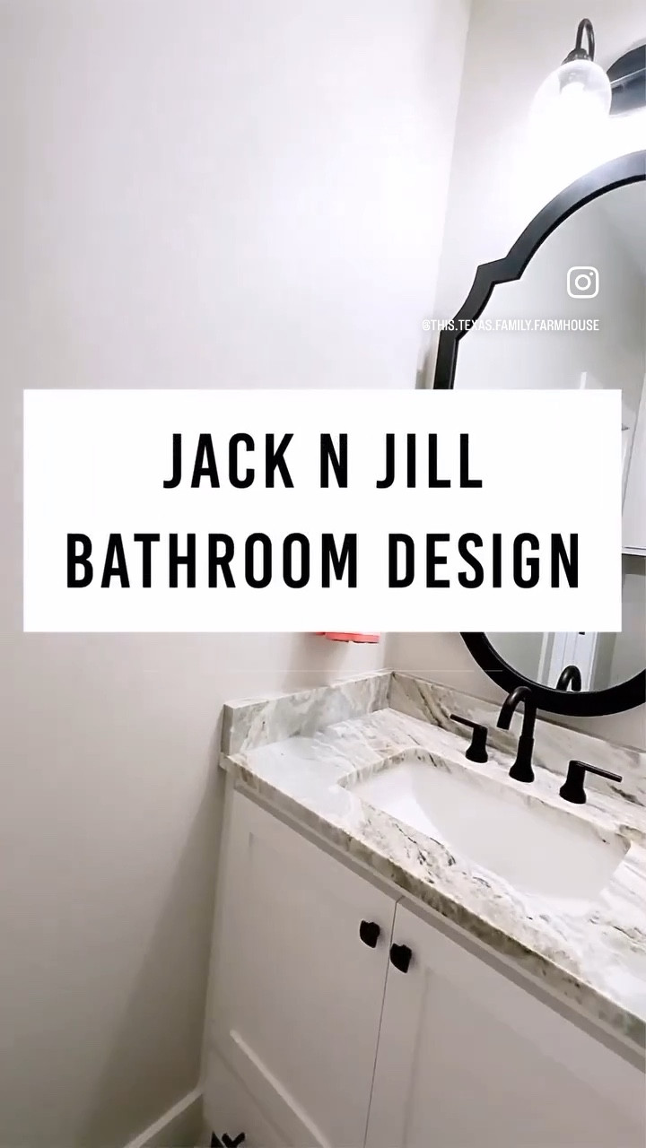 Farmhouse Jack N Jill Bathroom. 

#LTKVideo #LTKstyletip #LTKhome
