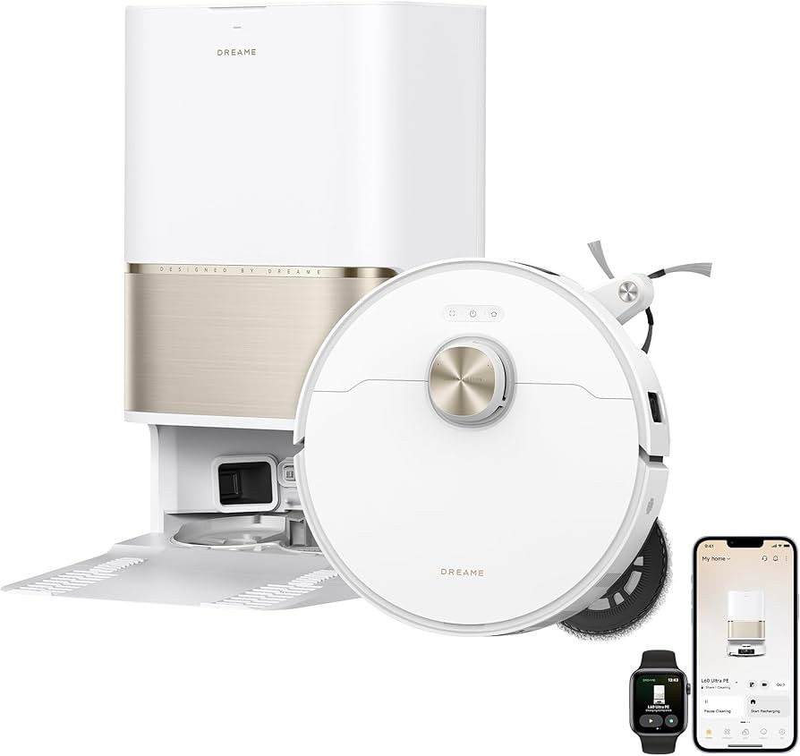 DREAME L60 Ultra PE Robot Vacuum and Mop, 30,000Pa Suction, Self-Cleaning,Corner-to-Edge Deep Cle... | Amazon (US)