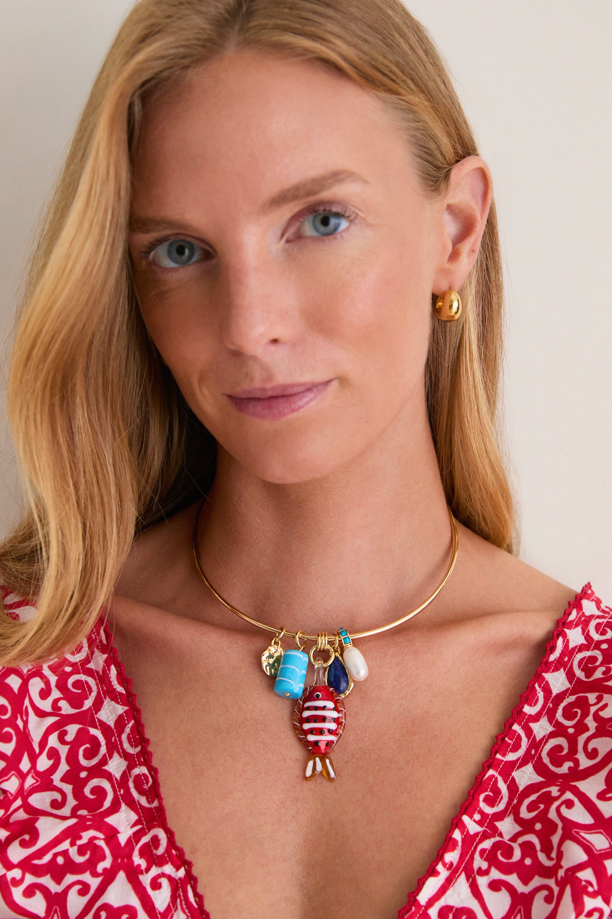 Gold Multi Semi Stone Alara Collar | Tuckernuck (US)