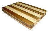 Mountain Woods Brown Extra Thick Two-Tone Striped Congo Wood Cutting Board | Kitchen Chopping Board  | Amazon (US)
