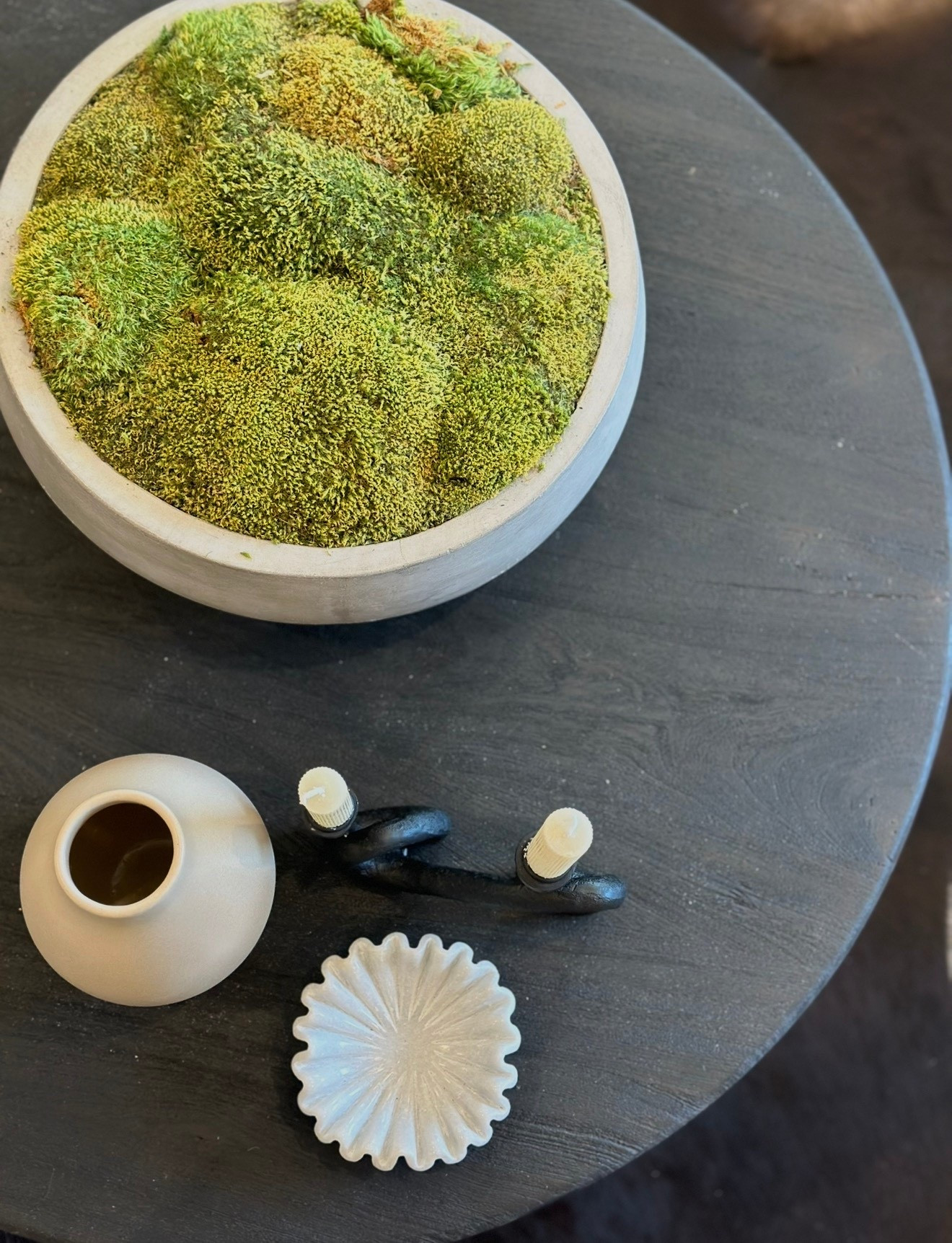 Designer Tip:
When styling a table, think in odd numbers and mix textures. Pair something living (like a moss bowl) with smooth ceramics and a small sculptural accent to keep the look balanced and elevated. Keep everything within a similar color family so the vignette feels curated, not cluttered.

Shop the pieces I reach for again and again below 🤍
#LTKhome #DesignerTip #CalycoInteriors #CypressAndCo #CoffeeTableStyling #OrganicModern #HomeDetails #CuratedHome


#LTKdayinmylife #LTKHome #LTKmomlife