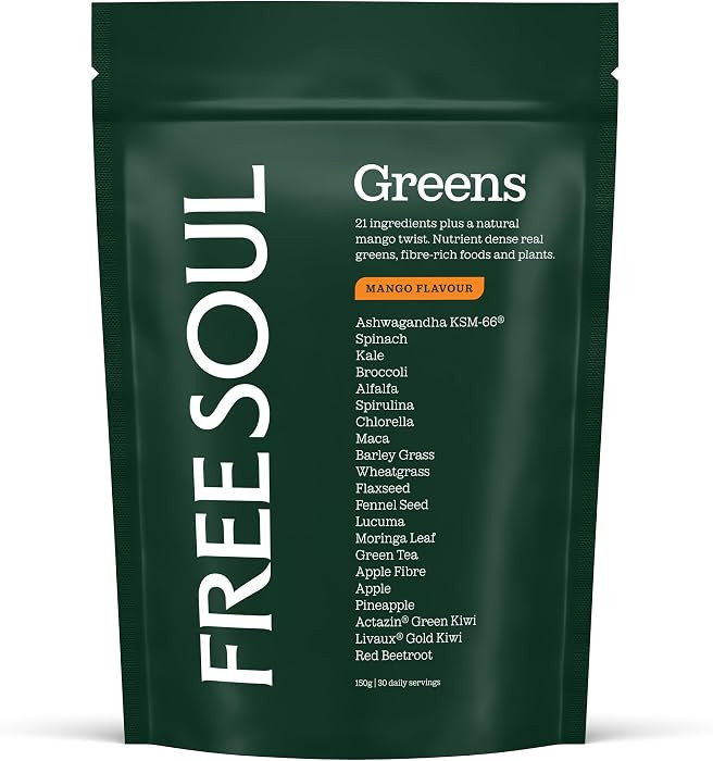 Free Soul Greens | 21 Superfoods & Adaptogens Including KSM-66 Ashwagandha | Amazon (UK)