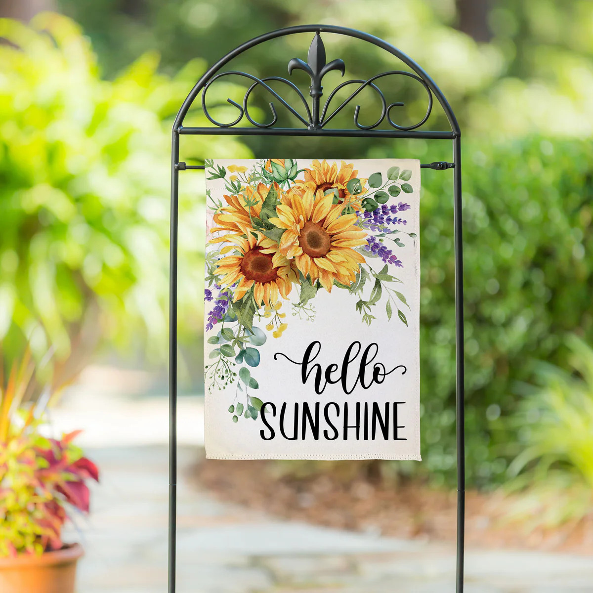 Suede Garden Flag | My Evergreen